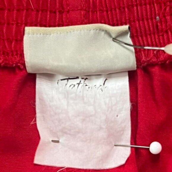 Size 3X Tafford Red Scrub or Casual Elastic Waist Pants Slit Pockets at Eac - Picture 7 of 8